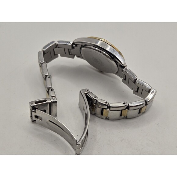 Citizen Eco-Drive Ladies' Two-Tone MOP Dial Diamonds. EW1824-57D. 6" Band. - Picture 11 of 13